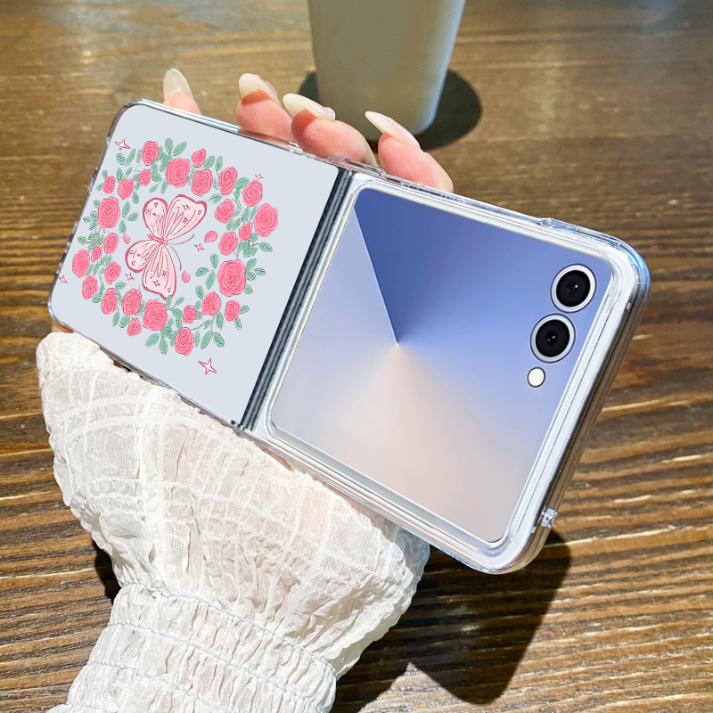 Pink Flowers Pattern Phone Cas - Phone Cases Z Flip 7 reseña y precio