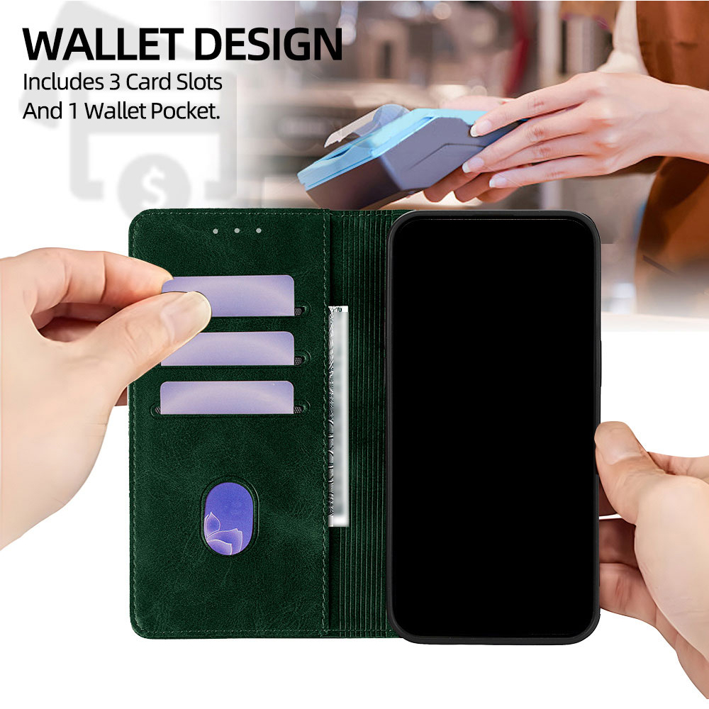 Magnetic Leather Floral patter - Flip Leather Case reseña y precio