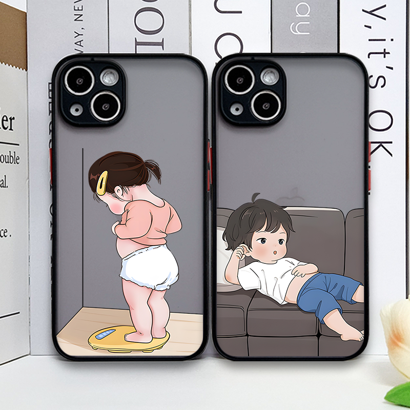 Creative Cartoon Boy Girl Pair - Phone Cases For Girls reseña y precio