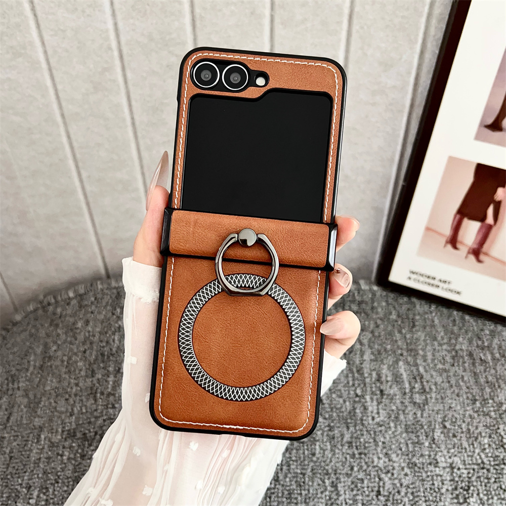 Frosted Leather Ring Holder Ma - Flip Leather Case reseña y precio