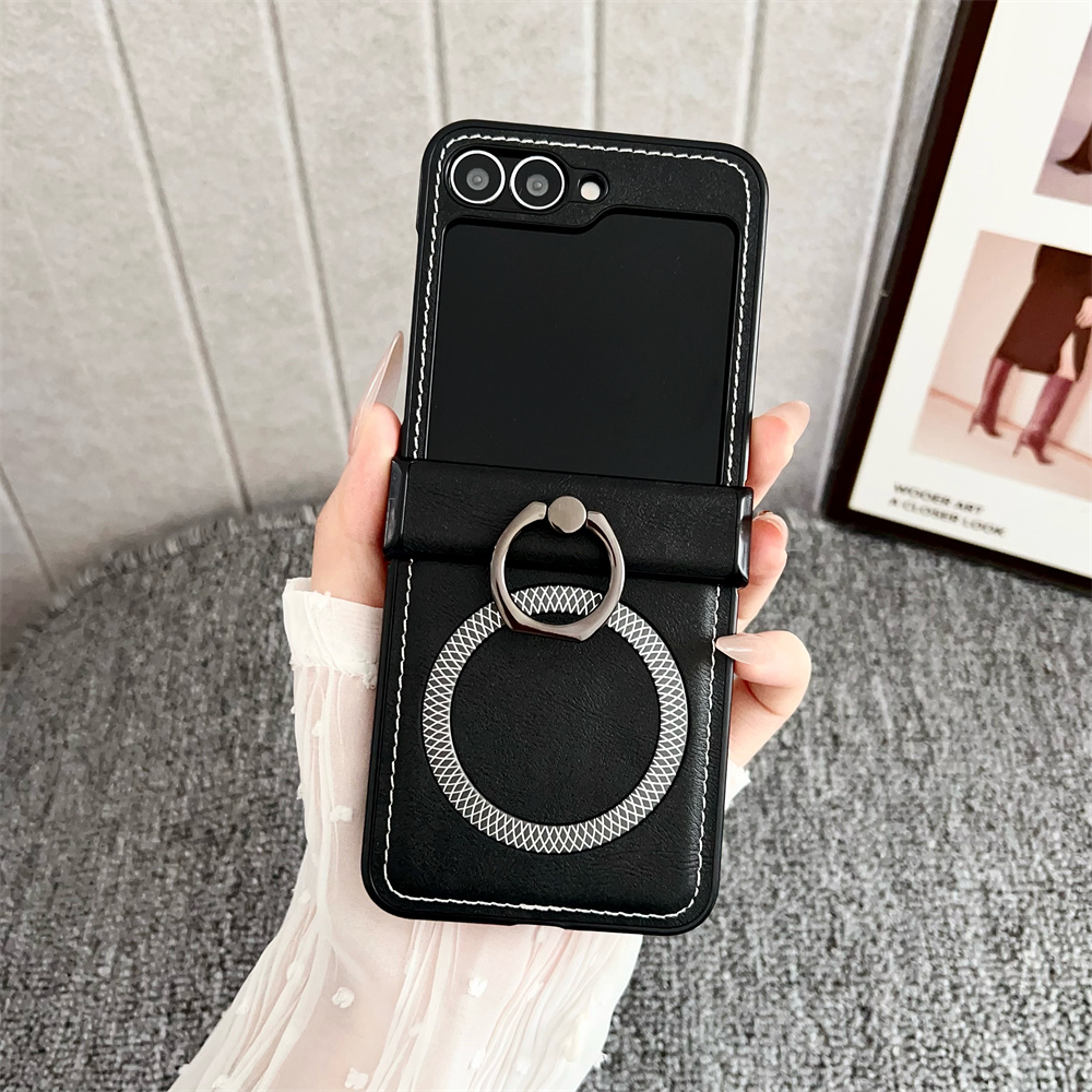 Frosted Leather Ring Holder Ma - Flip Leather Case reseña y precio