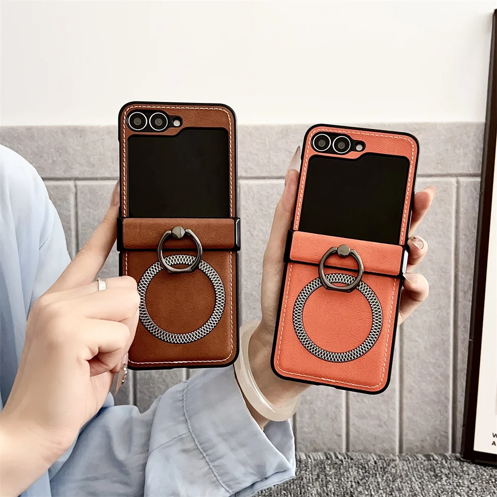 Frosted Leather Ring Holder Ma - Flip Leather Case reseña y precio