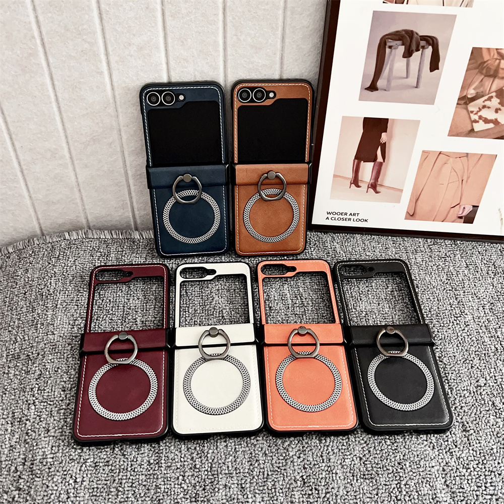 Frosted Leather Ring Holder Ma - Flip Leather Case reseña y precio