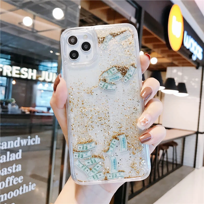 Dollar Quicksand Cover for iPh - Phone Cases Ysl reseña y precio