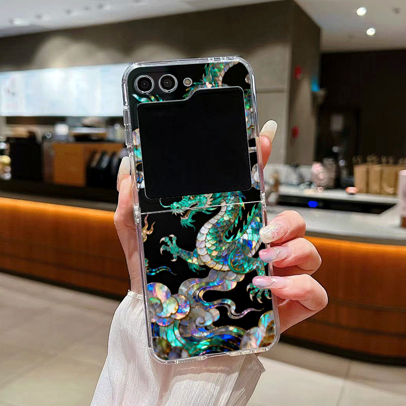 Stylish Tiger Dragon Marble Te - Phone Cases Z Flip 7 reseña y precio