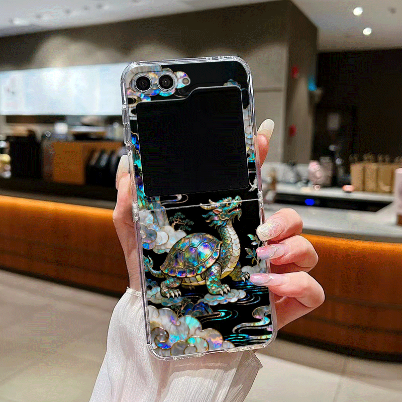 Stylish Tiger Dragon Marble Te - Phone Cases Z Flip 7 reseña y precio