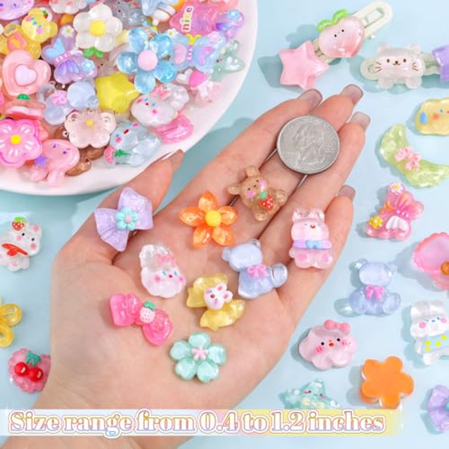60PCS Slime Charms Cute Jelly  - Phone Cases Junk reseña y precio