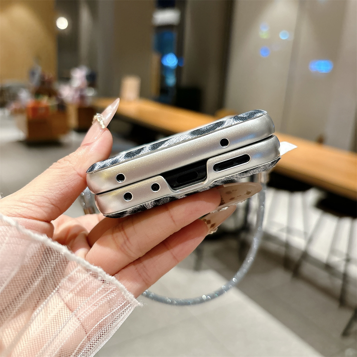 Wrist Strap Leopard Pattern Le - Flip Leather Case reseña y precio