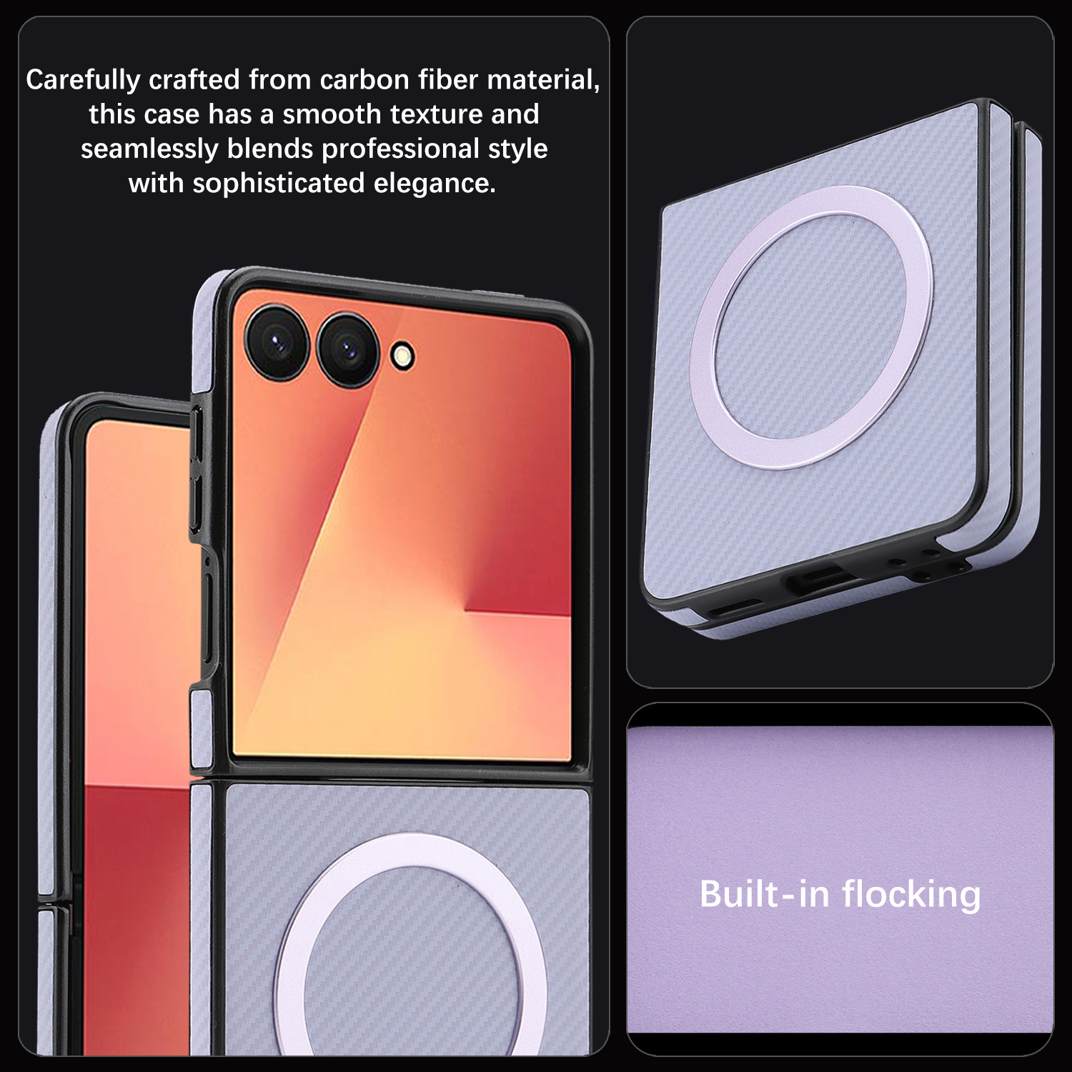 Luxury Ultra Thin Carbon Fiber - Flip Leather Case reseña y precio