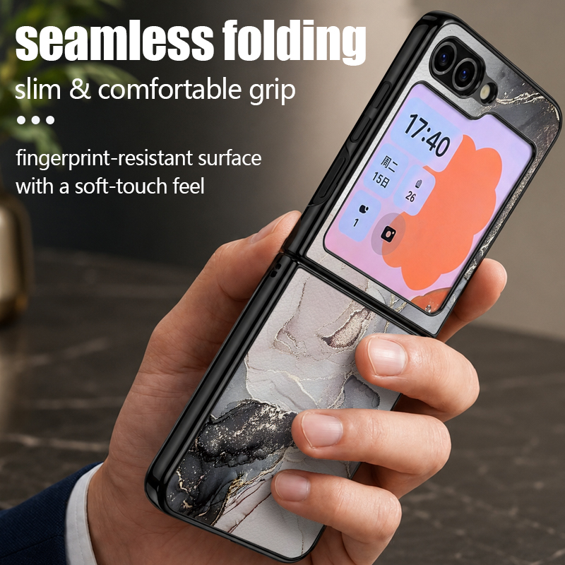 Premium PU Leather Phone Case  - Phone Cases Z Flip 7 reseña y precio