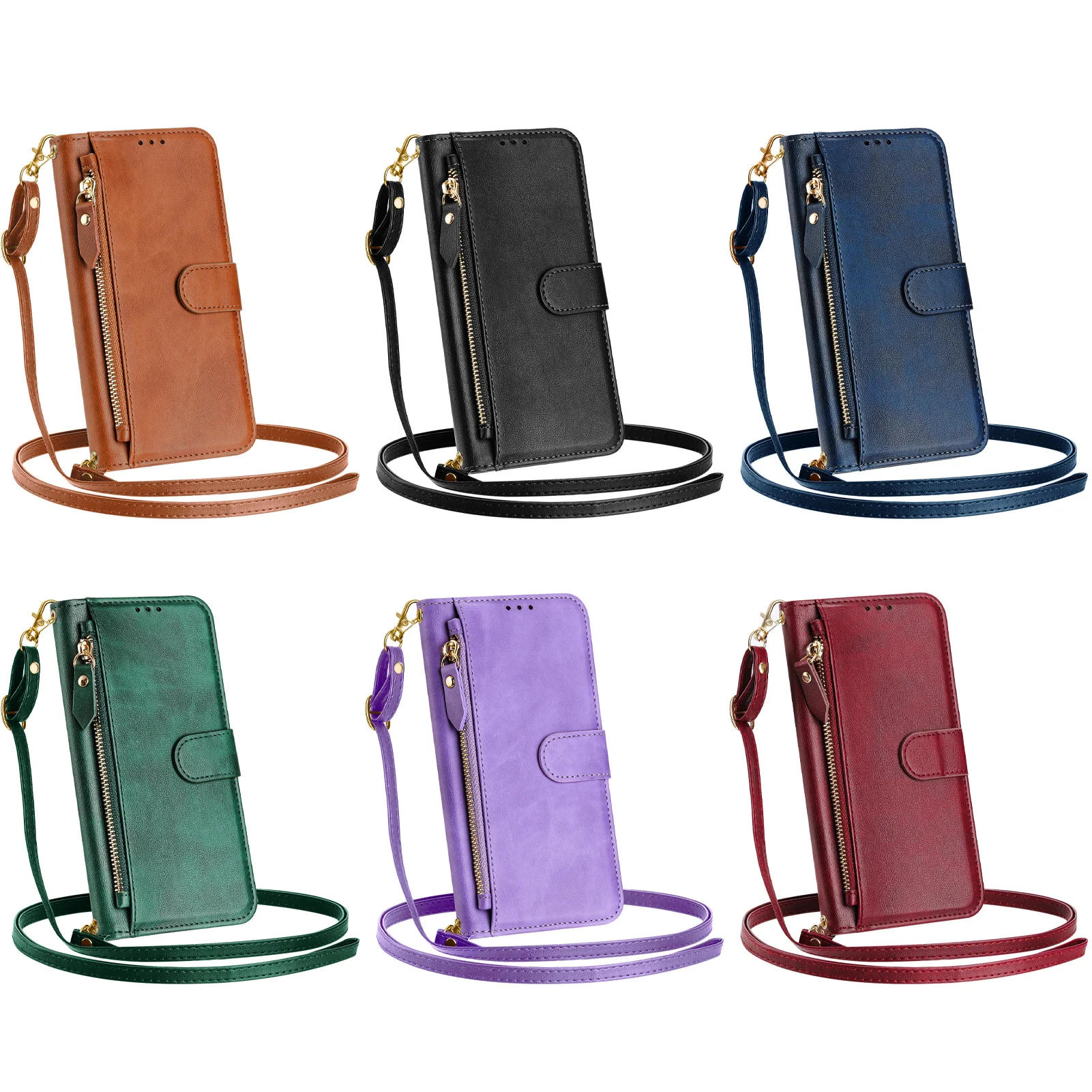 Crossbody Zipper Cards Solt Le - Flip Leather Case reseña y precio
