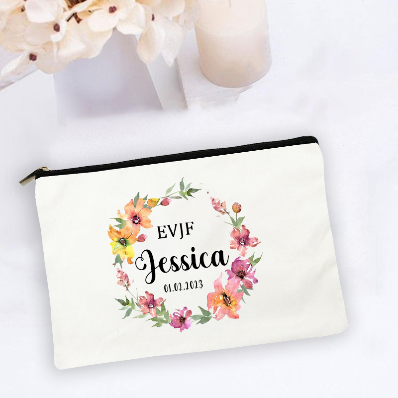 Personalized EVJF Cosmetic Bag - Monogram Custom Case reseña y precio