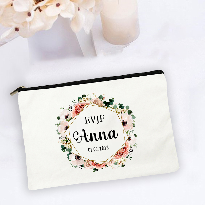 Personalized EVJF Cosmetic Bag - Monogram Custom Case reseña y precio