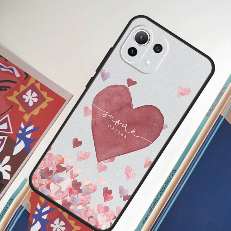 Custom Polka Heart Rose Gold M - Monogram Custom Case reseña y precio