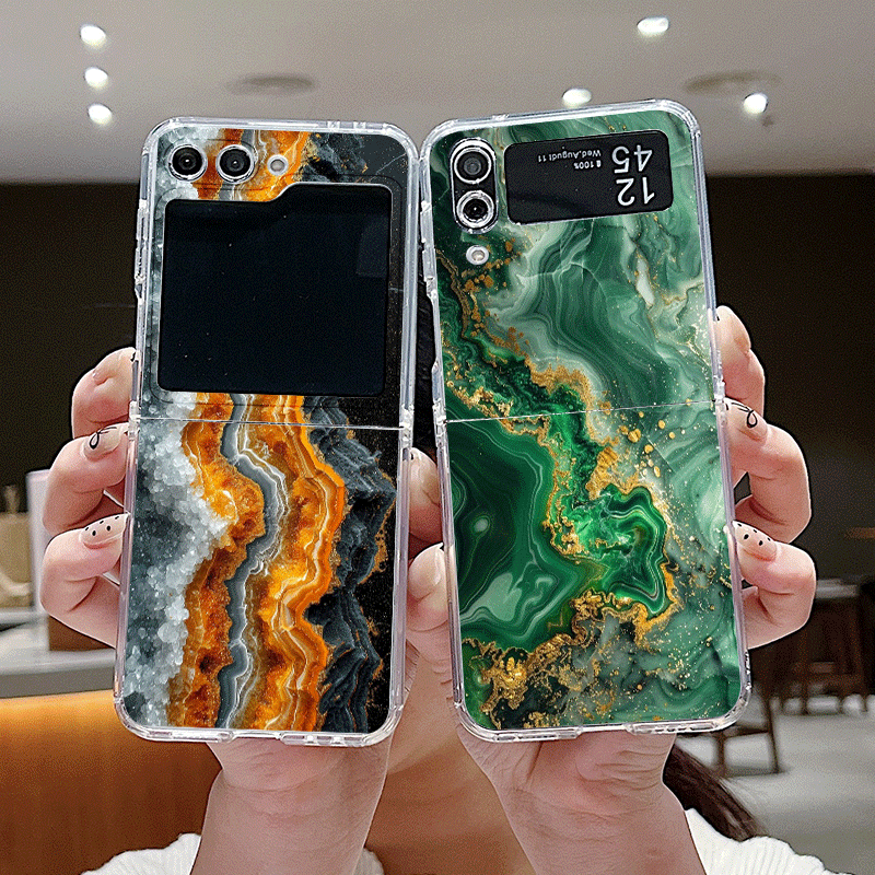 Artistic Colorful Marble Textu - Phone Cases Z Flip 7 reseña y precio