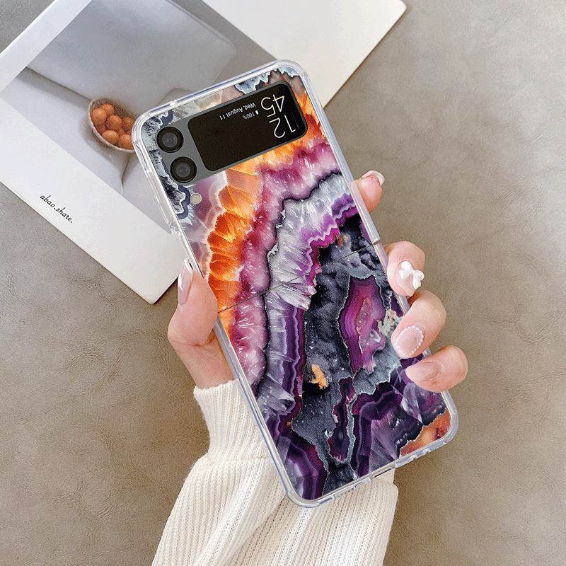Artistic Colorful Marble Textu - Phone Cases Z Flip 7 reseña y precio