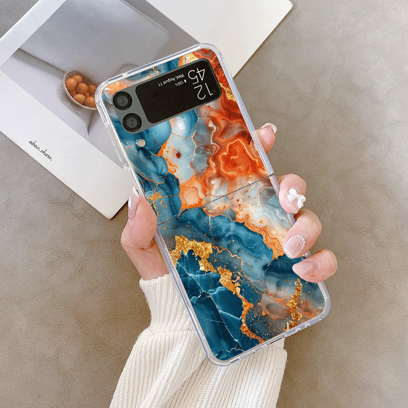 Artistic Colorful Marble Textu - Phone Cases Z Flip 7 reseña y precio