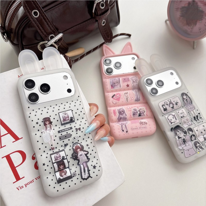Japanese Y2K Cute Bunny Ear Ph - Phone Cases For Girls reseña y precio