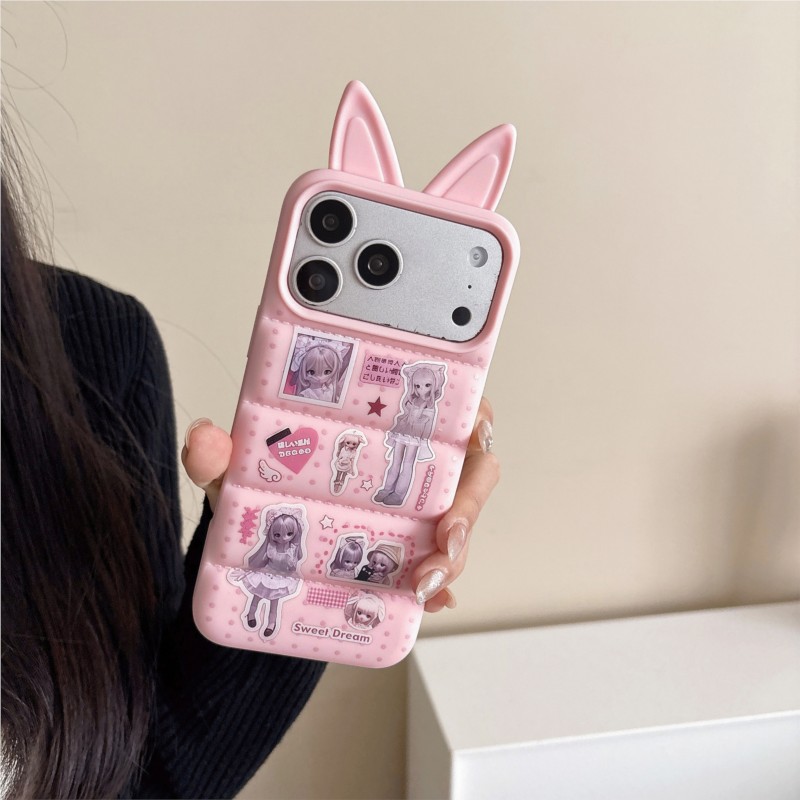 Japanese Y2K Cute Bunny Ear Ph - Phone Cases For Girls reseña y precio