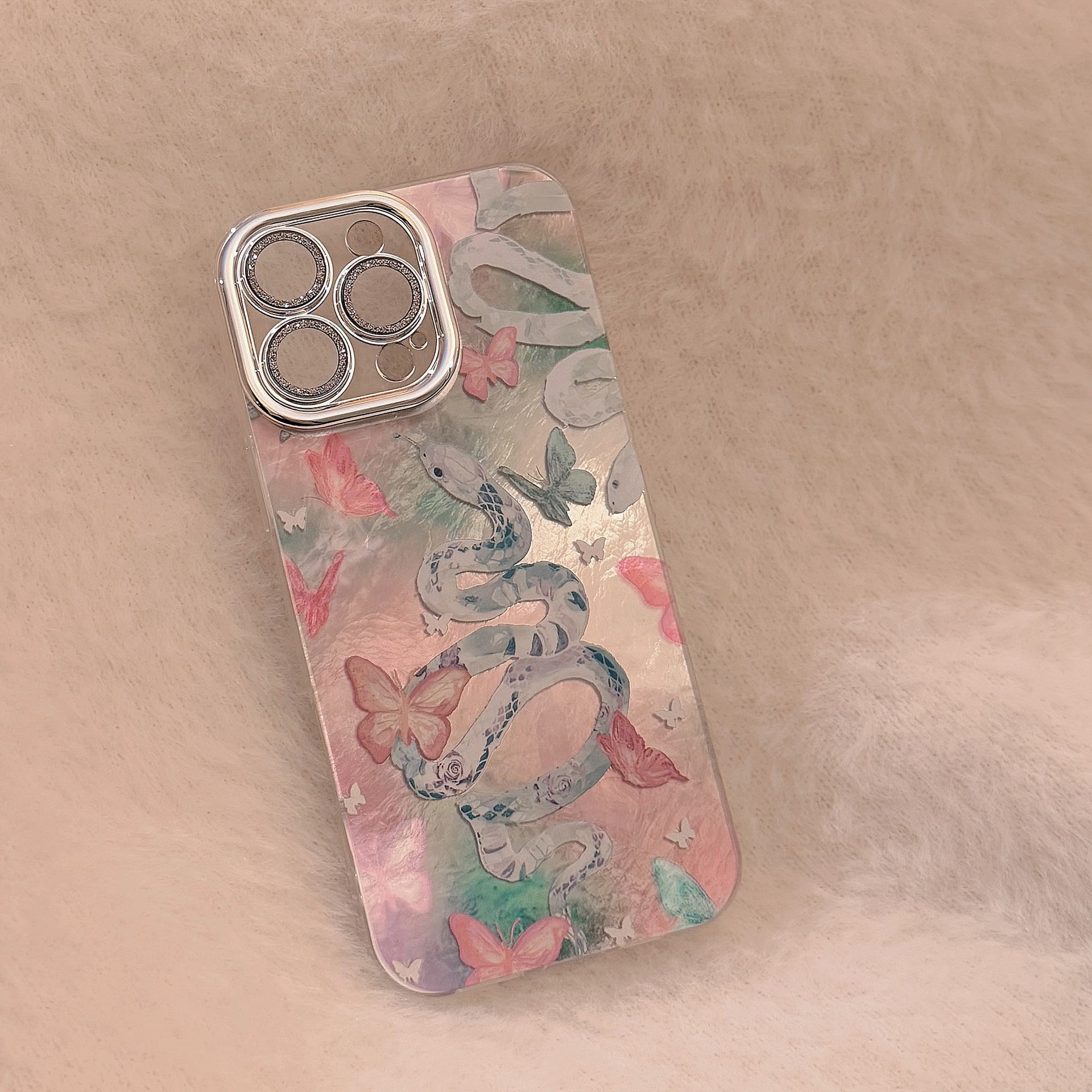 Luxury Snake Butterfly Iridesc - Phone Cases Ysl reseña y precio